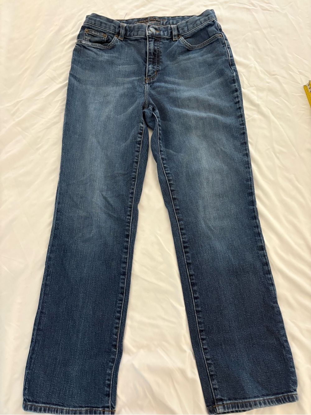 Lauren Ralph Lauren Women's Straight-Leg Jeans in Dark Blue Wash